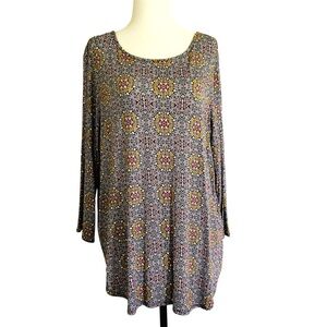 Philosophy mosaic multicolour top